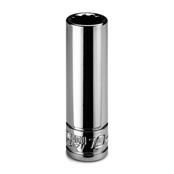 1/4 in Capri Tools 10 mm Deep Socket Drive 12-point Metric 1/4 in Capri Tools 10 mm Deep Socket Drive 12-point Metric